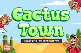 Ejemplo de fuente Cactus Town